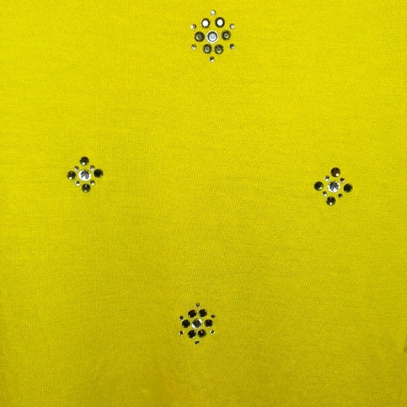 Liz Claiborne size XL bright green shirt with bling - Picture 4 of 5